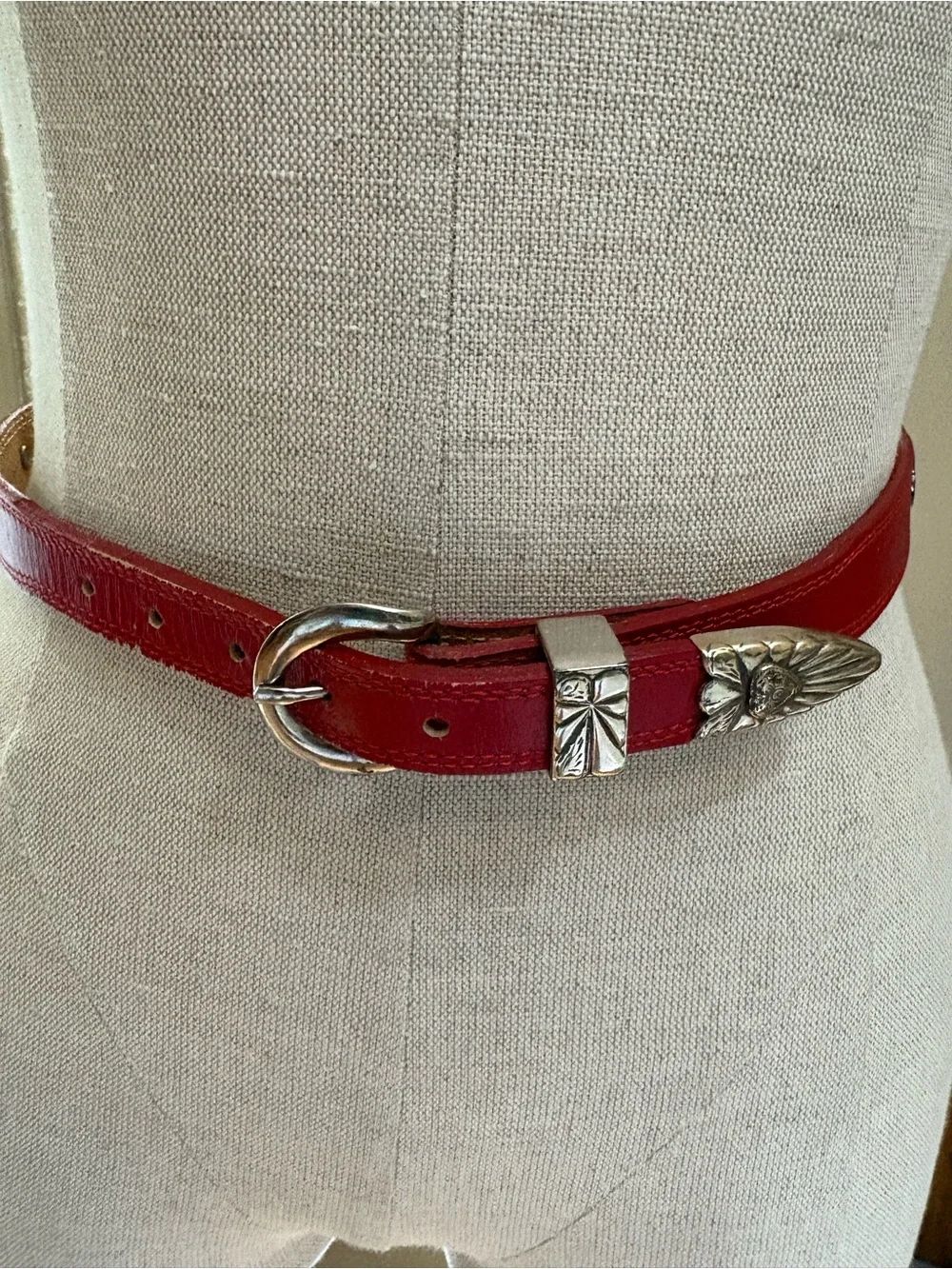 Justin Boots red leather